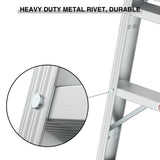 Work Platform Aluminum Portable Bench Folding Ladder ANSI Capacity 225 LBS 40" - V.I.P Digital Presence