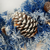 A set of 4 artificial Christmas trees, including flower garlands, flower garlands, and 2 entrance trees, equipped with LED light - V.I.P Digital Presence
