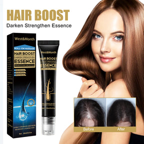 Hair Boost Darken Strengthen Essence, Scalp Massage Moisturizing Hair Roots Thick Smooth Hair Care Ball - V.I.P Digital Presence