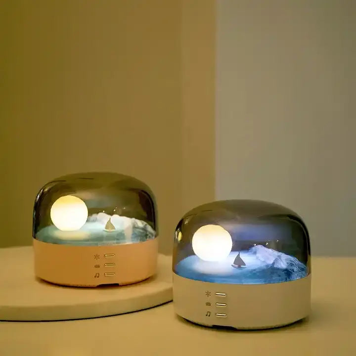 LED Warm Light Table Moon Lamp Decorative Table Light for Reading Room Bedside Living Room Night Light Bluetooth Speaker Lamp - V.I.P Digital Presence