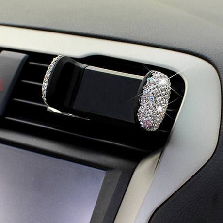 3 in 1 360 Degree Car Phone Holder for Car Dashboard Auto Windows and Air Vent with DIY Crystal Diamond Type for BMW for Toyota - V.I.P Digital Presence