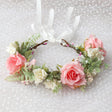 Korean style fashion flower wreath headwear fabric rose bridal headband beautiful little girl selfie flower hair accessory - V.I.P Digital Presence