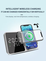 15W Mobile Phone Stand Wireless Charging Clock Alarm Clock Wireless Charging Temperature Gauge Wireless Charging - V.I.P Digital Presence