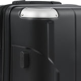 Hardshell Luggage Spinner Suitcase with TSA Lock Lightweight Expandable 24'' (Single Luggage) Black + ABS + 24 Inch