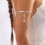 Ethnic style, personalized metal iron chain, arm chain, niche, simple, open-ended arm bracelet, arm ring, female - V.I.P Digital Presence
