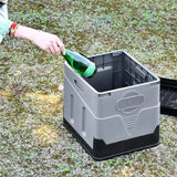 Portable folding camping toilet: adult/child use, self-contained, with lid and seat. - V.I.P Digital Presence