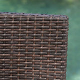 Outdoor Wicker Barstools Faux Rattan Patio Bar Stool Foldable Chair, 2-Pcs Set, Multibrown - V.I.P Digital Presence