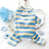 Dog Clothes Spring and Summer Thin Wide Striped Four-legged Home Clothes Bottoming Shirt Small Dog Teddy Pet - V.I.P Digital Presence