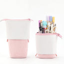 Creative Retractable pencil case school stationery Storage bag Kawaii Solid color Pen case cute pen holder gifts for kid pen bag - V.I.P Digital Presence