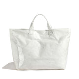 Vintage PVC tote with DuPont lettering. Simple, transparent, large - capacity handbag for commuting women. - V.I.P Digital Presence