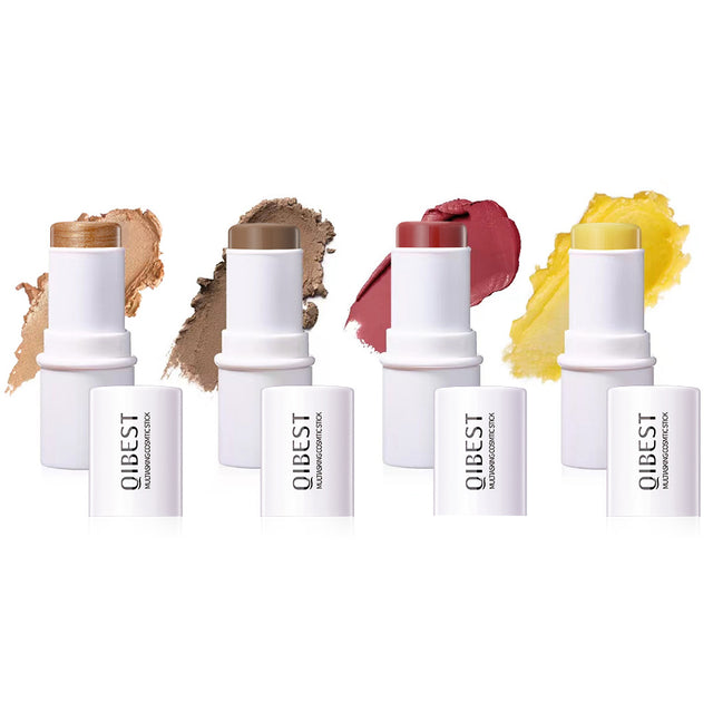 QIBEST Multifunctional Makeup Stick Highlighter Blush Contouring Balm Lip Stick Rouge Pen Lipstick - V.I.P Digital Presence