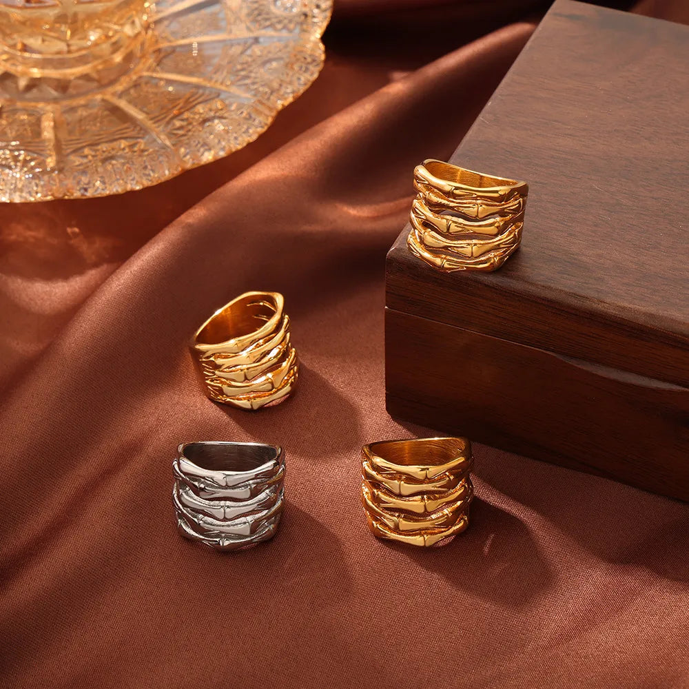 Titanium Steel Multi-Layered Ring - V.I.P Digital Presence