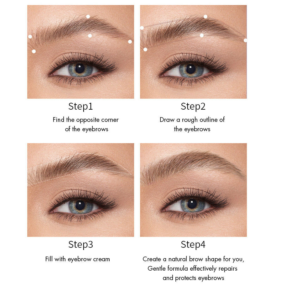 ESpoce New Multi-Functional Double-Headed Eyebrow Cream With Brush Head Wild Raw Eyebrow Stereotyped Three Dimensional Stereotyped Lasting Eyebrow Pencil - V.I.P Digital Presence