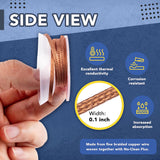 Solder Wick Braid with Flux No-Clean Desoldering Wick Removal Tool, Solder Sucker Wick Roll to Desolder PCB and Remove Solder - V.I.P Digital Presence
