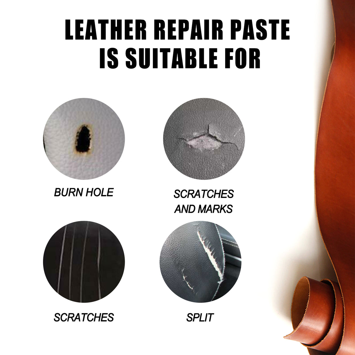Paintable Repairs Filler, Car Seat Scratch Repair Sofa Leather Repair Cream - V.I.P Digital Presence