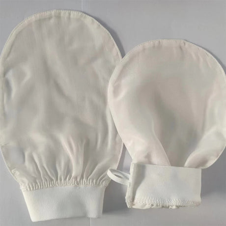 Silk exfoliating face wash and beauty towel, soft and exfoliating, bath and scrubbing, silk bath and face wash gloves - V.I.P Digital Presence