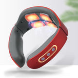 USB Rechargeable 4 Heads Cervical Spondylosis Massager Intelligent Whole Body Meridian Massage Pulse Kneading Heating Neck Protector - V.I.P Digital Presence