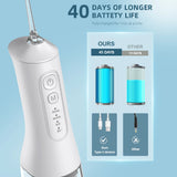 USB charging portable water flosser with four modes, 300ML water tank waterproof oral cleaner - V.I.P Digital Presence