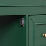 30" Bathroom Vanity with Sink Top, Bathroom Vanity Cabinet with Door and Two Drawers, Solid Wood Frame, One Package, Green - V.I.P Digital Presence