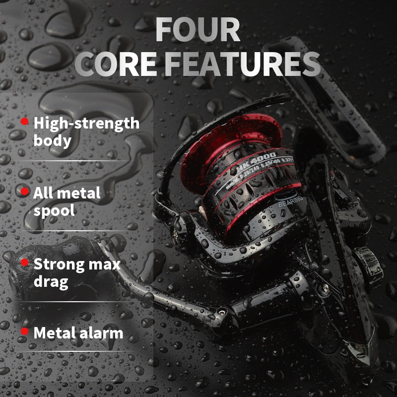 New Fishing Reels 1000-7000 Metal Spool 8kg Drag Power 5.2:1 Gear Ratio Spinning Reel Carp Fishing Reels For Saltwater Sea - V.I.P Digital Presence