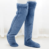 Indoor Plush Warmth Long Socks Cute Fuzzy Socks Over Knee Winter Leg Warmers Plush Sock Slippers Cozy Stocking - V.I.P Digital Presence
