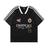 Vertical Stripe Letter Print Sports Jersey Men's Summer American Street Casual Loose Color Block Short Sleeve T-Shirt Top - V.I.P Digital Presence