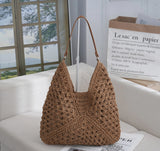 Hollow out straw woven bag woven belt armpit bag - V.I.P Digital Presence
