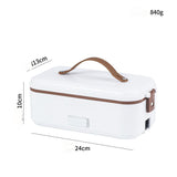 Electric lunch box stainless steel liner portable plug-in small insulation lunch box home heating lunch box steaming rice artifa - V.I.P Digital Presence