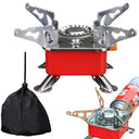 Camping Foldable Windproof Portable Burner Outdoor Gas Tank Stove for Backpacking Camping Hiking and Picnic Camping Burner
