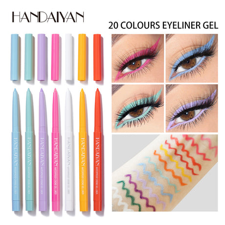 HANDAIYAN Eyeliner Gel Pen 20 Packs Quick-Drying Waterproof And Not Easy To Smudge Eyeliner Color Eyeliner - V.I.P Digital Presence