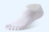 1 pair Pure Cotton Five Finger Short Socks Men Sweat Absorbent Antibacterial Breathable Mesh Boat Socks Running Sports Toe Sock - V.I.P Digital Presence
