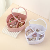 High-end luxury desktop large capacity compartment jewelry storage box with mirror - V.I.P Digital Presence