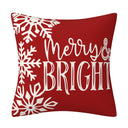 Christmas Snowman Pillow Cover, Big Red Snowman Printed Cushion Cover, Decorative Sofa Cover, Home Furnishings - V.I.P Digital Presence