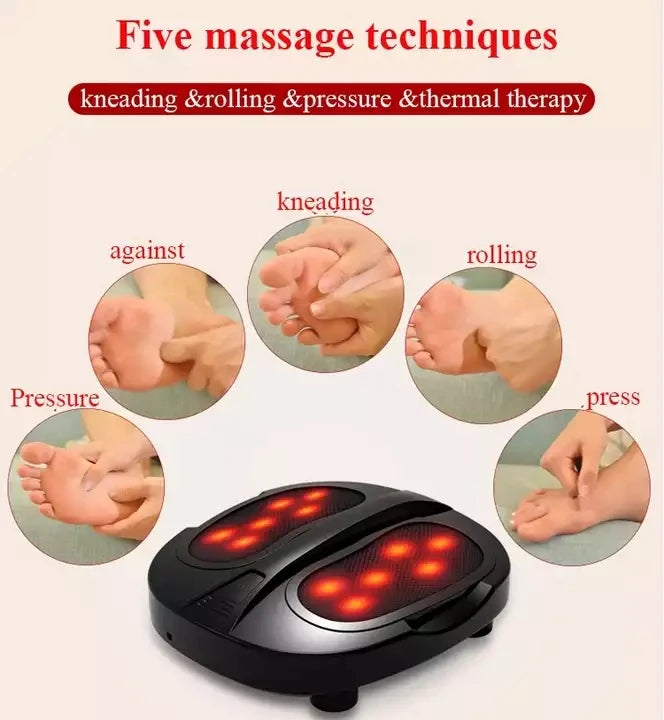 Electric Heat Electric Deep Foot Massager With Heat Pain Relief Foot Circulation Stimulator Massage Machine - V.I.P Digital Presence