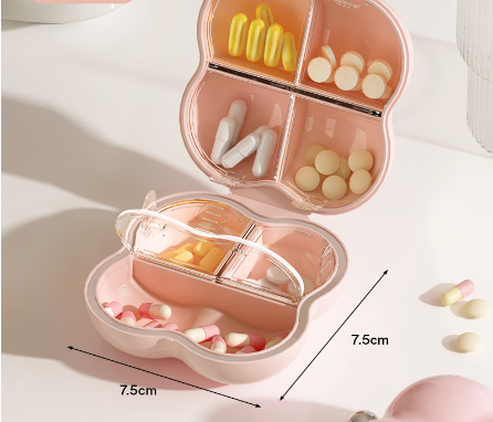 Moisture-proof and dust-proof portable large-capacity compartment storage box for 7 days of medicine - V.I.P Digital Presence