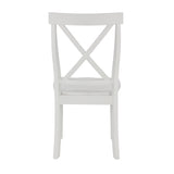 Orisfur 5 Pieces Dining Table and Chairs Set for 4 Persons Kitchen Room Solid Wood Table with 4 Chairs MDF + White + Solid Wood