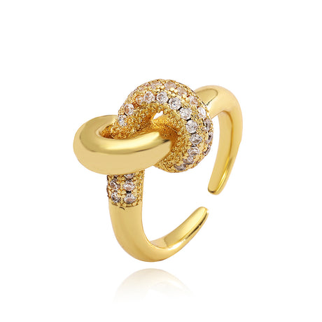 European and American luxury high-end ring for women, niche geometric opening ring, new - V.I.P Digital Presence
