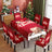 Christmas Waterproof Printed Tablecloth Restaurant Home Printed Chair Cover Christmas Tablecloth Chair Cover Decorative Set - V.I.P Digital Presence