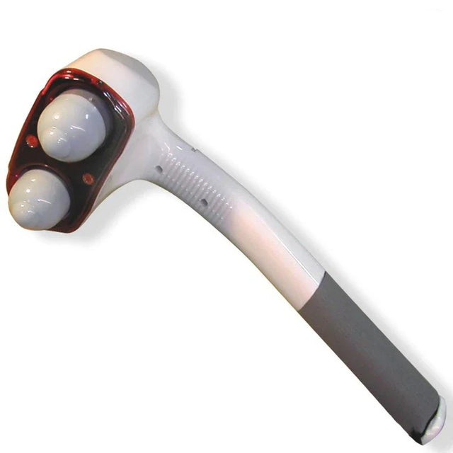 Electric Handheld Massager Hammer Vibrating Back Muscle Relax Neck Body Cervical Vertebra Relax Stick Roller with 2 Massage Head - V.I.P Digital Presence