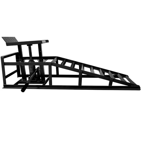 Car truck service ramp lift, garage car lift hydraulic ramp black 5-ton, maintenance frame lift (2 packs) black - V.I.P Digital Presence