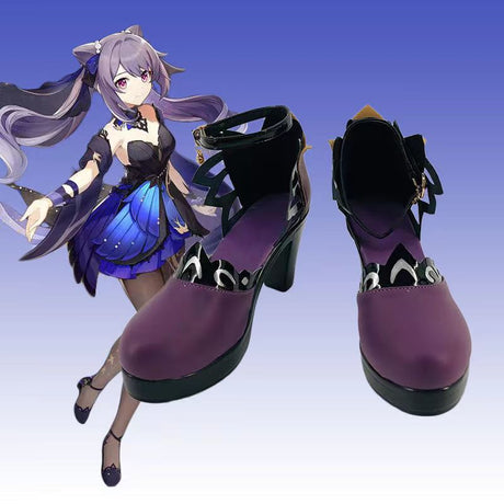 Shoes matching Genshin Impact Keqing cos clothing - V.I.P Digital Presence