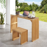 Pine Dining Bench and Table, Indoor Wood Bench for Entryway,Living Room,Kitchen and Bench Set (Nature, Bench & Table) Small - V.I.P Digital Presence