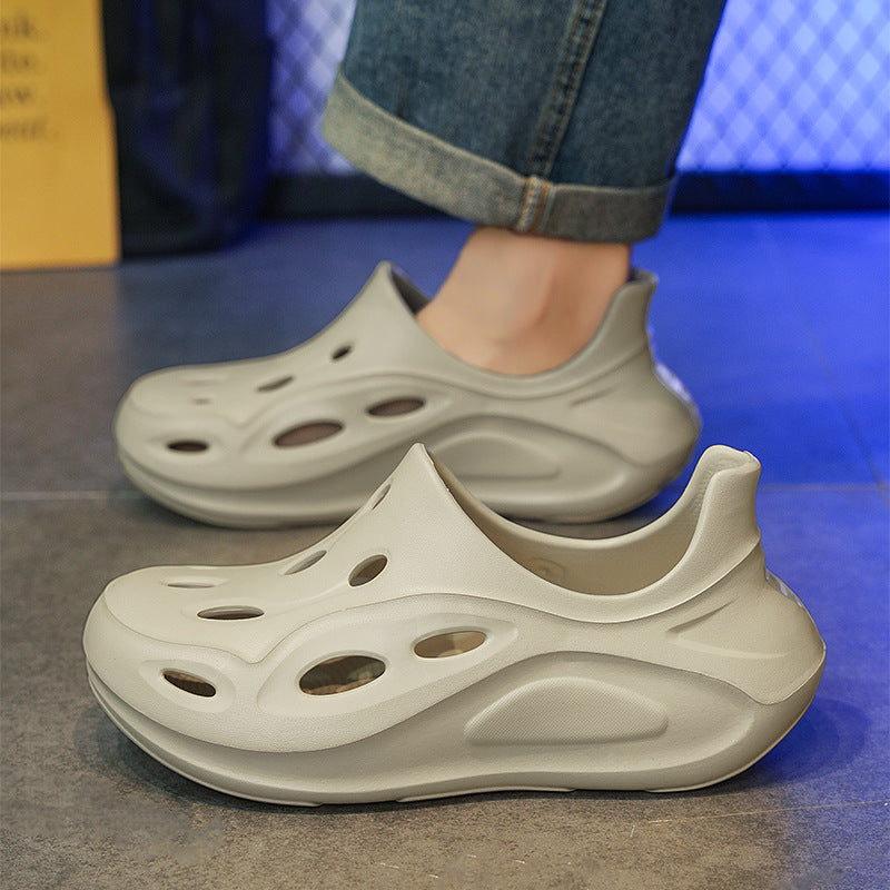 Soft soled toe hole slippers with simple breathable and comfortable fit for beach sandals - V.I.P Digital Presence