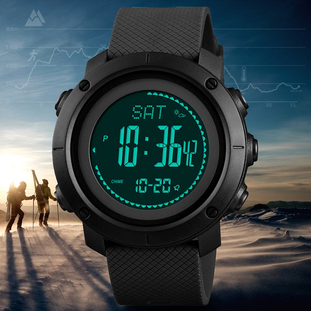 SKMEI 1427-belt type  altimeter barometer thermometer altitude men's digital watch sports clock mountain climbing hiking watch Monterey - V.I.P Digital Presence