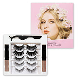 False Eyelashes Magnetic False Eyelashes 5 Pairs of Eyelashes 2 Liquid Eyeliner Sets Magnetic Natural - V.I.P Digital Presence