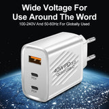 Puerto estándar de carga rápida dual PD+USB TYPEC de 40 W
