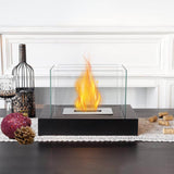 Four sided square alcohol fireplace lamp bar atmosphere desktop decoration heating oven lamp home real fire fireplace - V.I.P Digital Presence