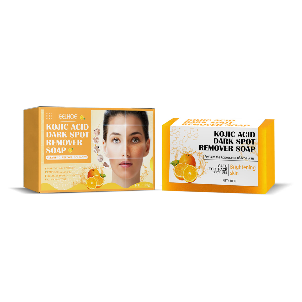 Kojic Acid Soap Cleanser Cleansing Soap Dilute Cleansing Cleanser Pore-Clearing Exfoliating Skincare Soap - V.I.P Digital Presence