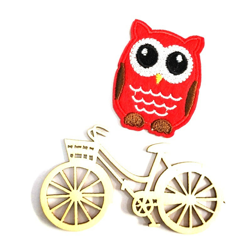 6pcs 4.2*5.3cm Owl Embroidered Iron-On Patches for Clothes Stickers Badge Applique Stripe DIY Accessories - V.I.P Digital Presence