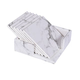 Creative PU leather coaster Exquisite insulated tea water cushion Square leather coaster - V.I.P Digital Presence